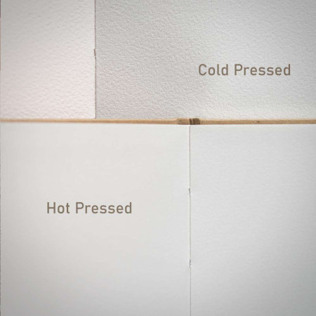 Hot Pressed and Cold Predssed Sketchbooks with Cotton Paper